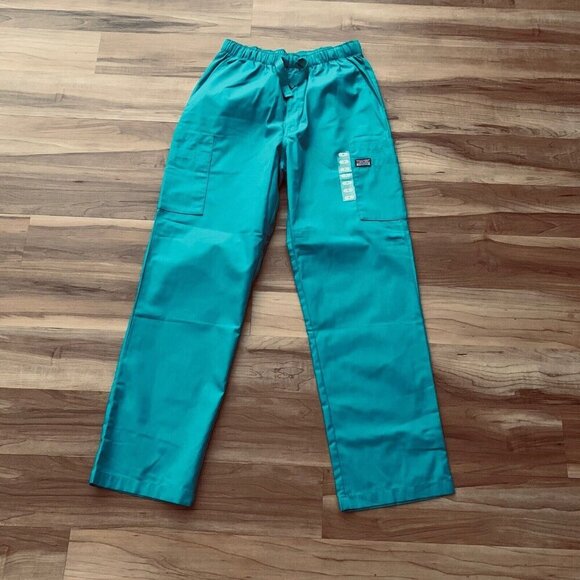 Cherokee Workwear Teal Scrub Pants Style 4000 Size Small New - Picture 3 of 9